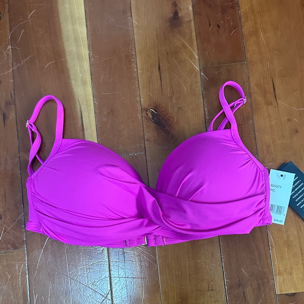 La Blanca Vibrant Pink Bikini Top